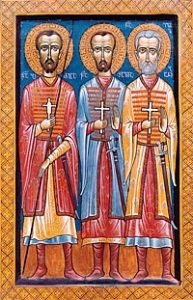 Holy Martyrs Bidzina Cholokashvili and the Eristavis of Ksani, Elizbar and Shalva (†1661) — September 18 / October 1 (Julian Calendar)