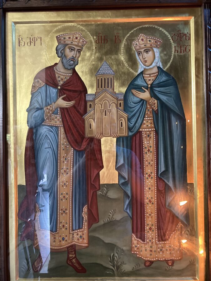 Feast of the Robe of the Lord and the Life-Giving, Myrrh-Streaming Pillar (Svetitskhovloba); Holy Equals-to-the-Apostles King Mirian and Queen Nana; Saint Sidonia and Abiathar the Priest (4th Century) — October 1 / October 14 (Julian Calendar)